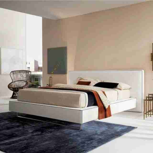 bed, krevati, white bed, white, aspro krevati, night stand, komodino, andreotti, furniture, cyprus, limassol, epipla