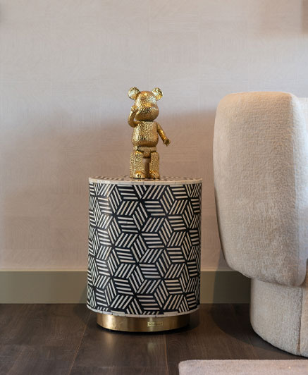 Deco object bear gold (Gold) - 13 X 10 X 29H