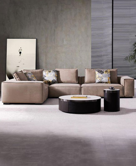 CORNER SOFA 300 X 300 X 55H - LA+ A + C +A +RA CORNER SOFA 330 X 180 X 55H - LA + A + CHAISE R