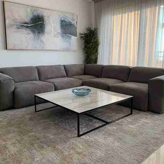 sofa, kanapes, brown sofa, trapezaki, coffee table, carpet, xali, modern, deliver to ayianapa, andreotti, furniture, cyprus, limassol, epipla