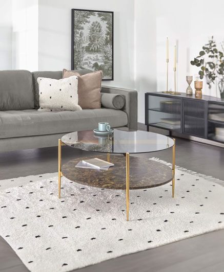 CC1837C15 - Kamilah coffee table Ø 84 cm x 43hcm