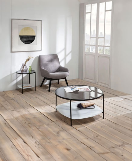 Kelly-13325 Coffee Table 86x86x43 cm Kelly-13335 Side Table 49x49x49 cm