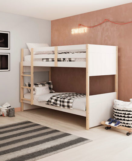 KIARA Bunkbed -13862 WHITE 200x105x155 cm