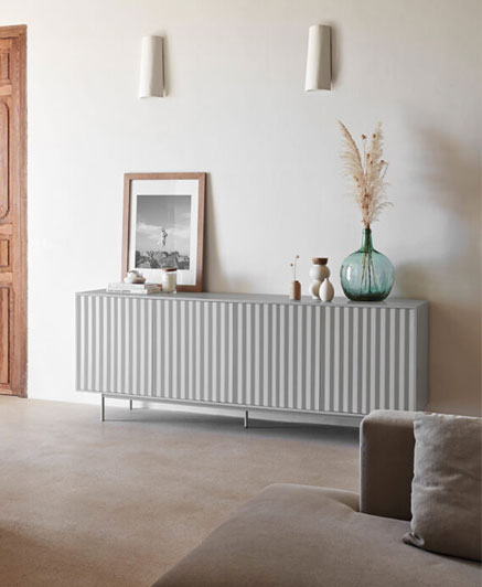 SIERRA-12855_TE SIDEBOARD 4D3DR INT. / WHITE / 211x47x80 H cm 